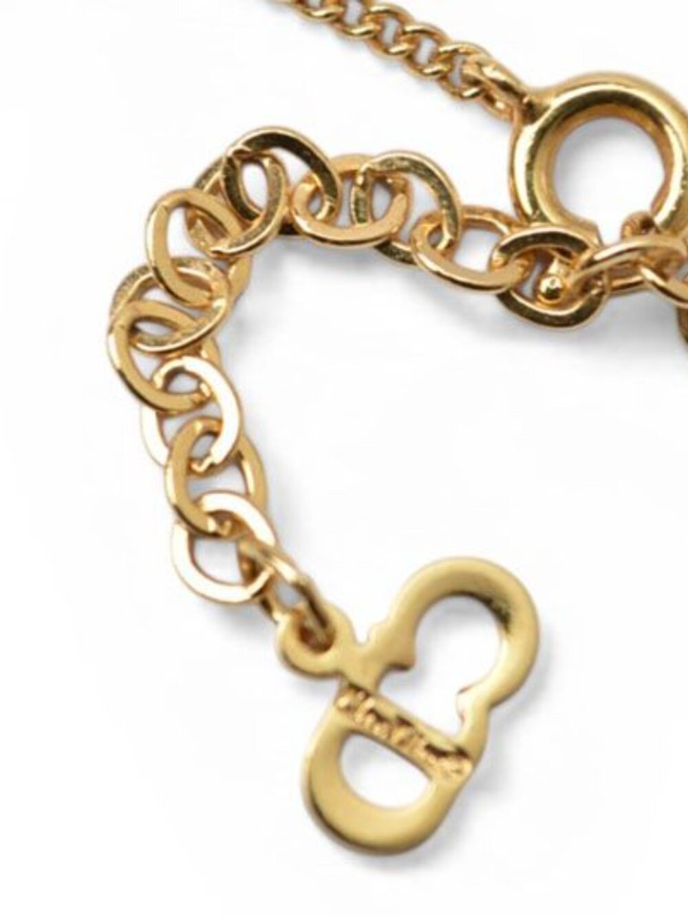 Dior Necklace Pendant Vintage CD Logo Gold - Picture 6 of 8